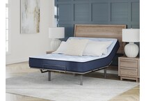 essentials  inch hybrid blue mattress full   