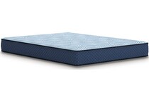 essentials  inch hybrid blue mattress full   