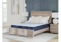 essentials  inch hybrid blue mattress full   