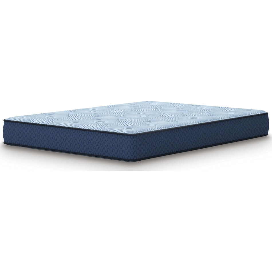 essentials  inch hybrid blue mattress king   