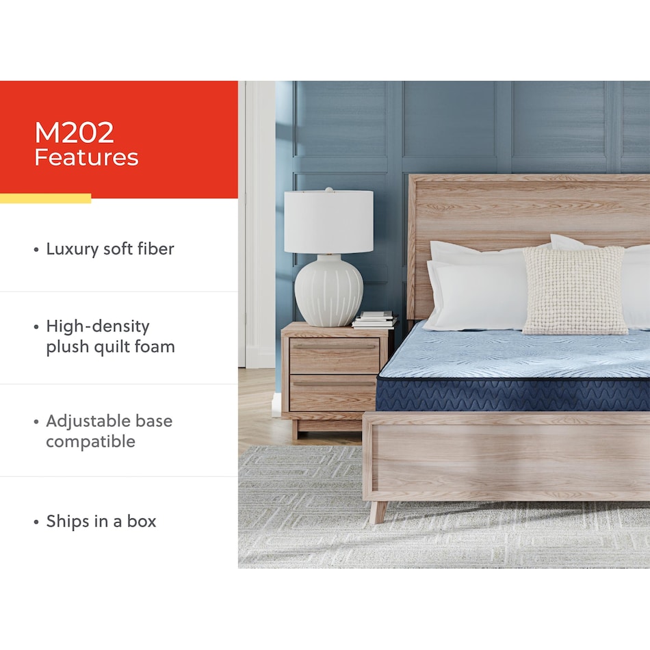 essentials  inch hybrid blue mattress king   