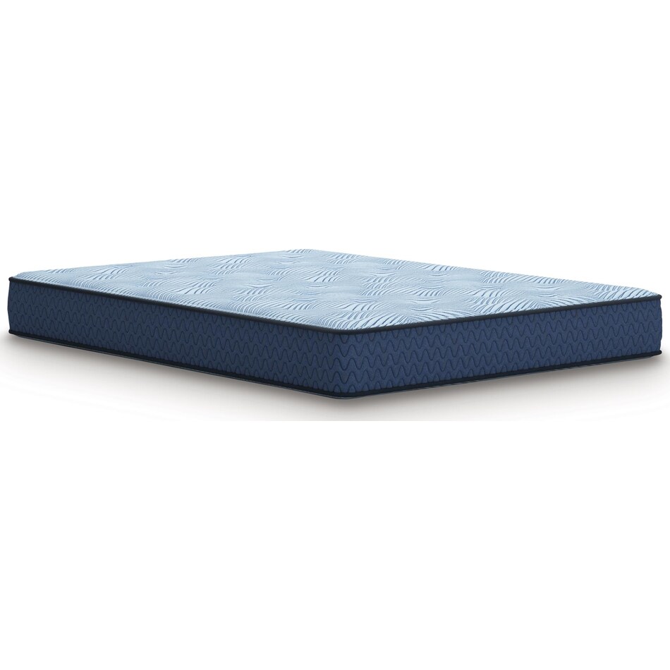 essentials  inch hybrid blue mattress queen   