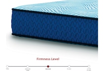 essentials  inch hybrid blue mattress queen   