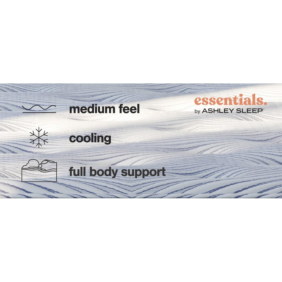 essentials  inch hybrid blue mattress queen   