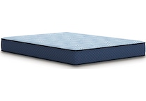 essentials  inch hybrid blue mattress queen   