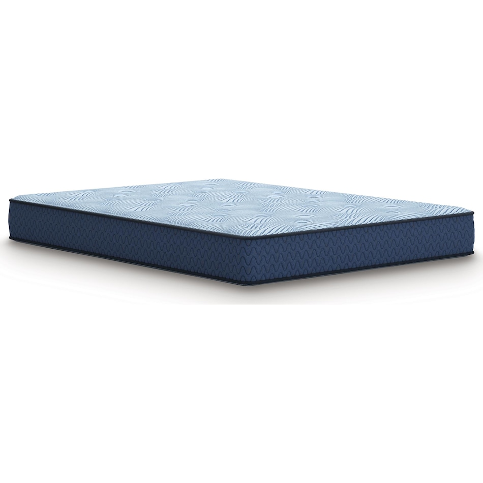 essentials  inch hybrid blue mattress twin   