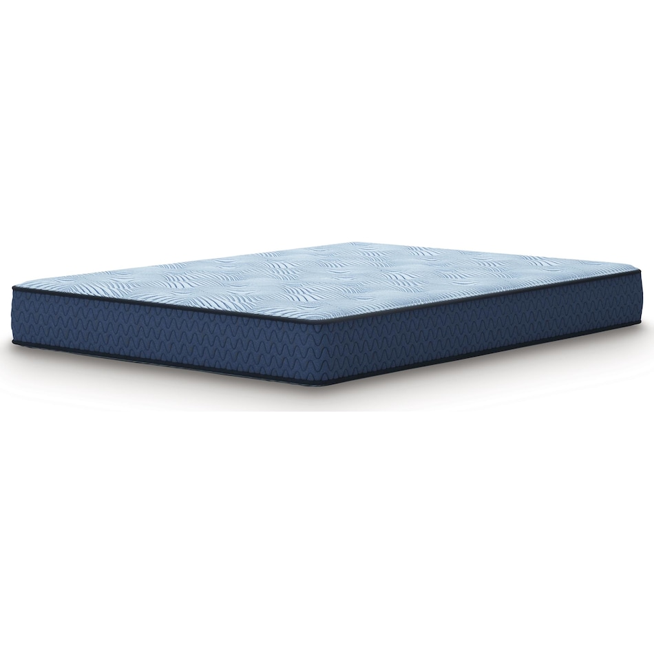essentials  inch hybrid blue mattress twin   