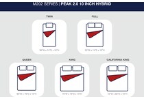 essentials  inch hybrid blue mattress twin   