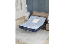 essentials  inch hybrid blue mattress twin   