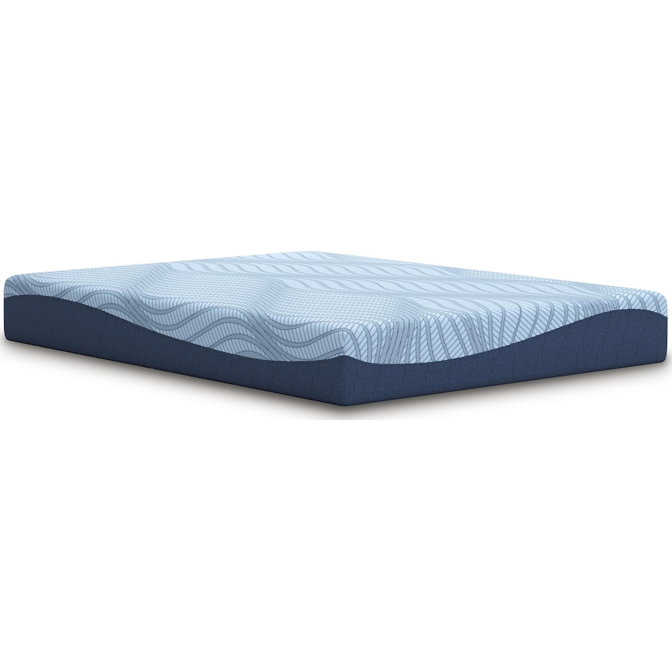 essentials  inch memory foam blue mattress cal king   