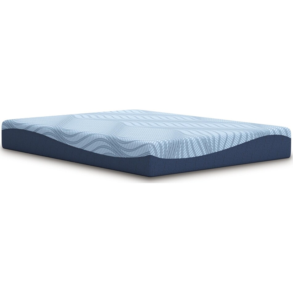 essentials  inch memory foam blue mattress full   