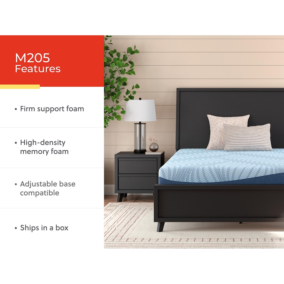 essentials  inch memory foam blue mattress full   