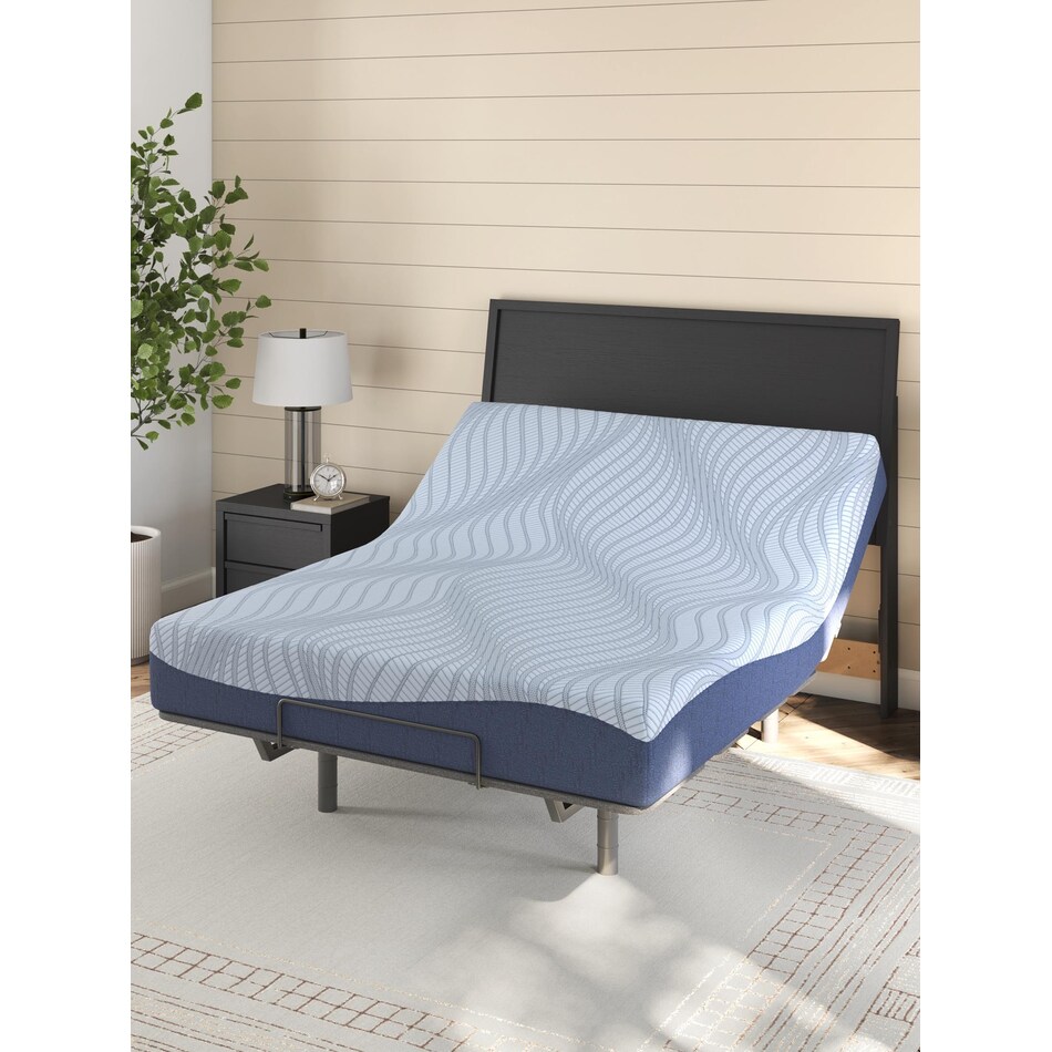 essentials  inch memory foam blue mattress full   