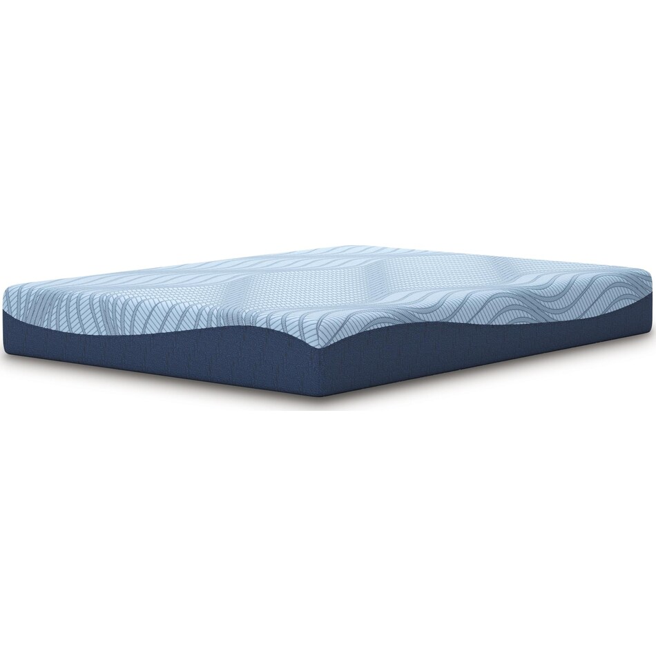 essentials  inch memory foam blue mattress king   