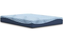 essentials  inch memory foam blue mattress king   