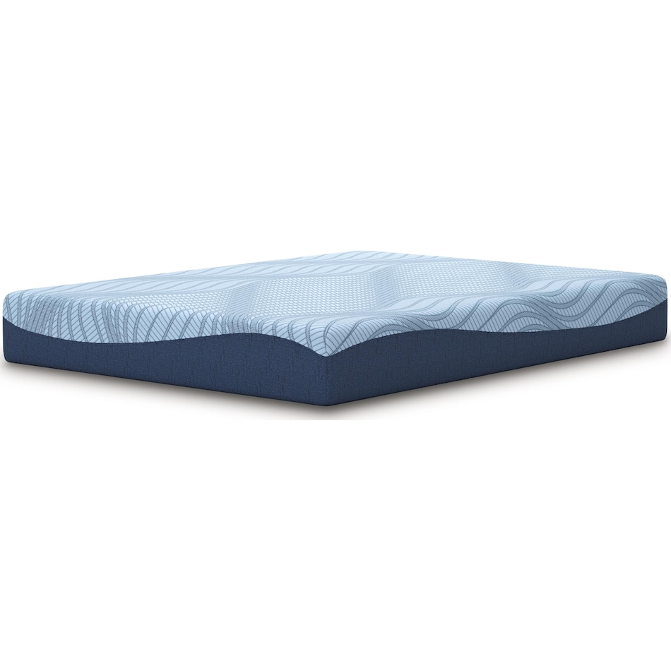 essentials  inch memory foam blue mattress queen   