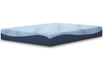 essentials  inch memory foam blue mattress twin   