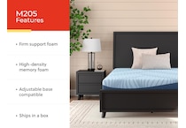 essentials  inch memory foam blue mattress twin   