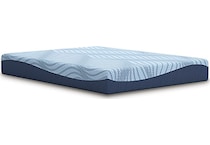 essentials  inch memory foam blue mattress twin   
