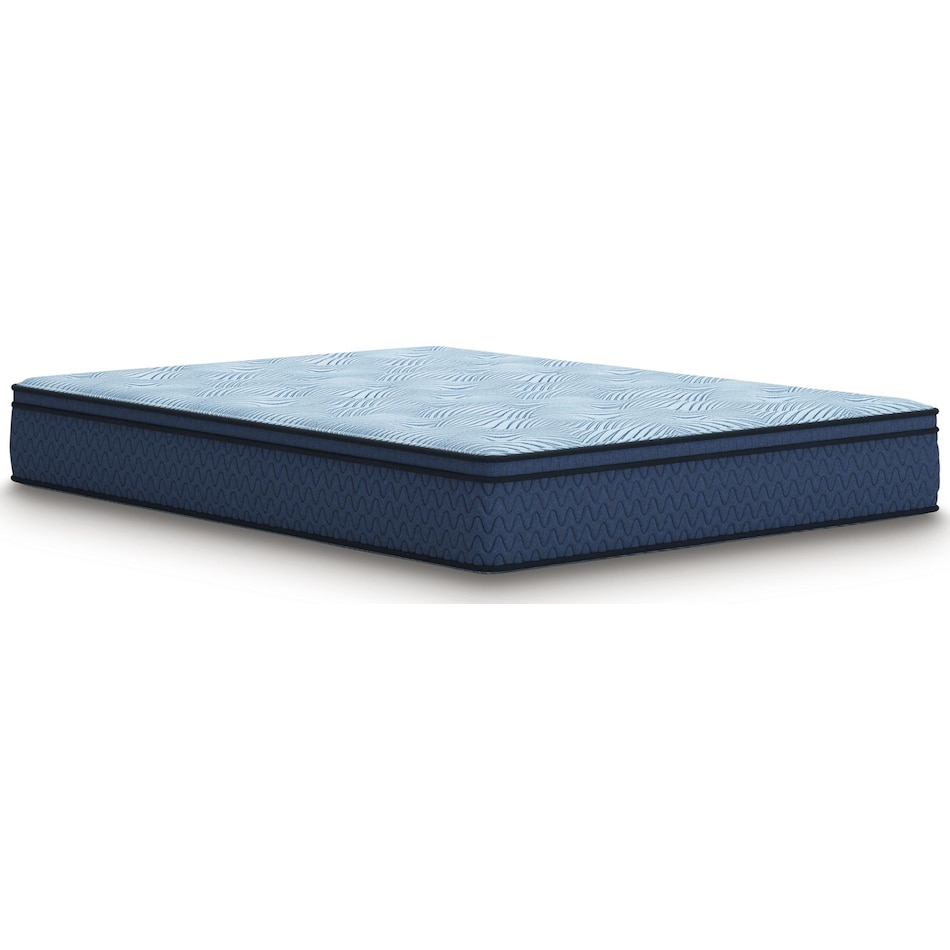 essentials  inch hybrid blue mattress full   