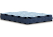 essentials  inch hybrid blue mattress full   