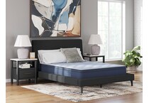 essentials  inch hybrid blue mattress full   