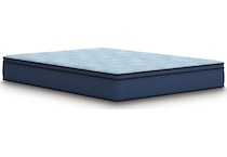 essentials  inch hybrid blue mattress king   