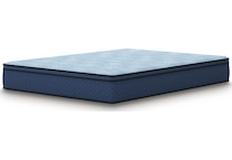 essentials  inch hybrid blue mattress king   