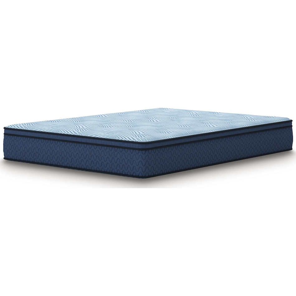 essentials  inch hybrid blue mattress king   