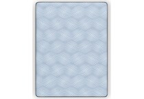 essentials  inch hybrid blue mattress queen   