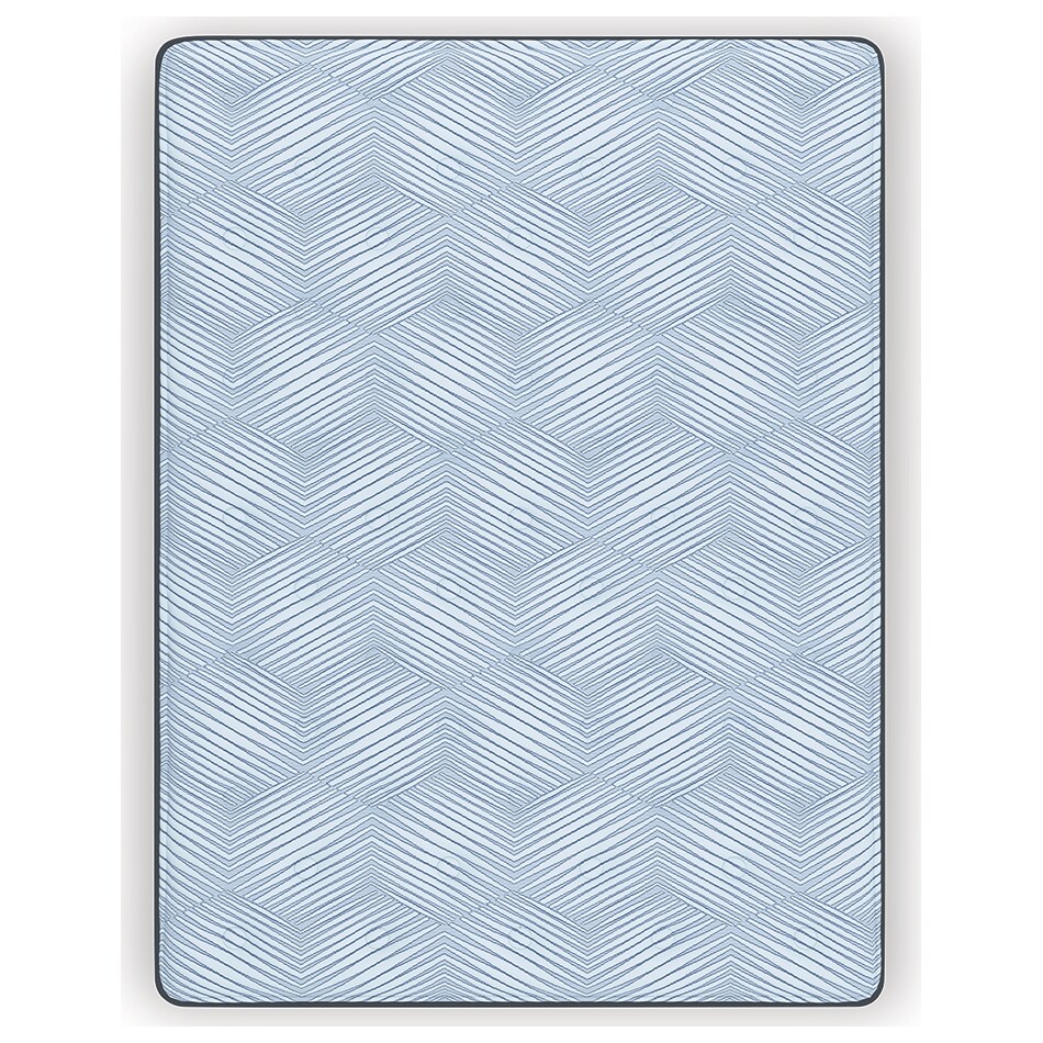 essentials  inch hybrid blue mattress queen   