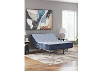 essentials  inch hybrid blue mattress queen   