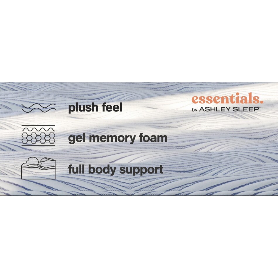 essentials  inch hybrid blue mattress queen   