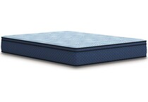essentials  inch hybrid blue mattress queen   