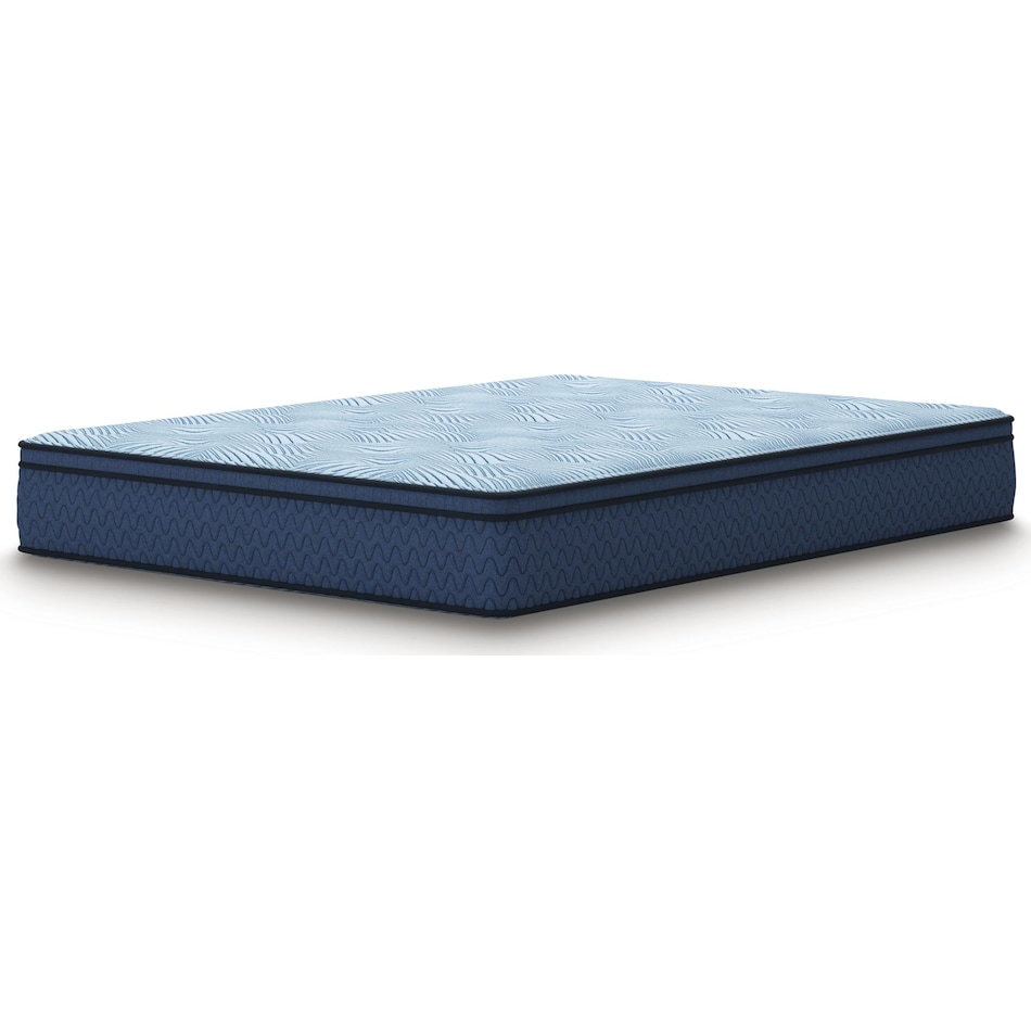 essentials  inch hybrid blue mattress twin   