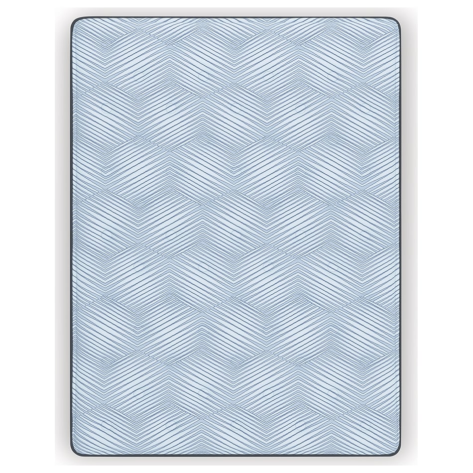 essentials  inch hybrid blue mattress twin   