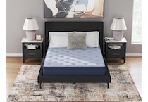 essentials  inch hybrid blue mattress twin   