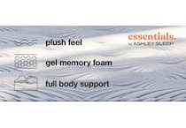 essentials  inch hybrid blue mattress twin   
