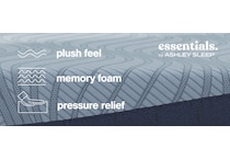 essentials  inch memory foam mattress cal king   
