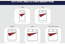 essentials  inch memory foam mattress queen   