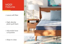 essentials  inch innerspring blue mattress cal king   