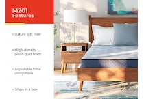 essentials  inch innerspring blue mattress full   