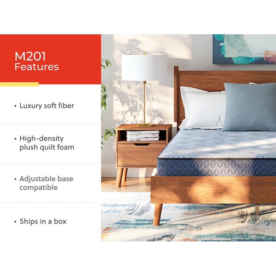 essentials  inch innerspring blue mattress full   