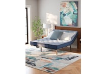 essentials  inch innerspring blue mattress full   