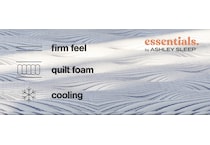 essentials  inch innerspring blue mattress full   