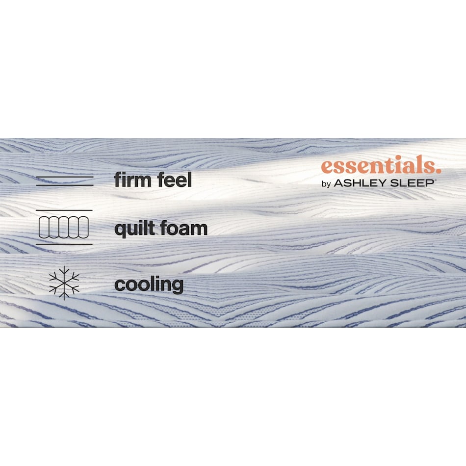 essentials  inch innerspring blue mattress full   