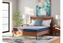 essentials  inch innerspring blue mattress full   