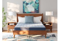 essentials  inch innerspring blue mattress king   