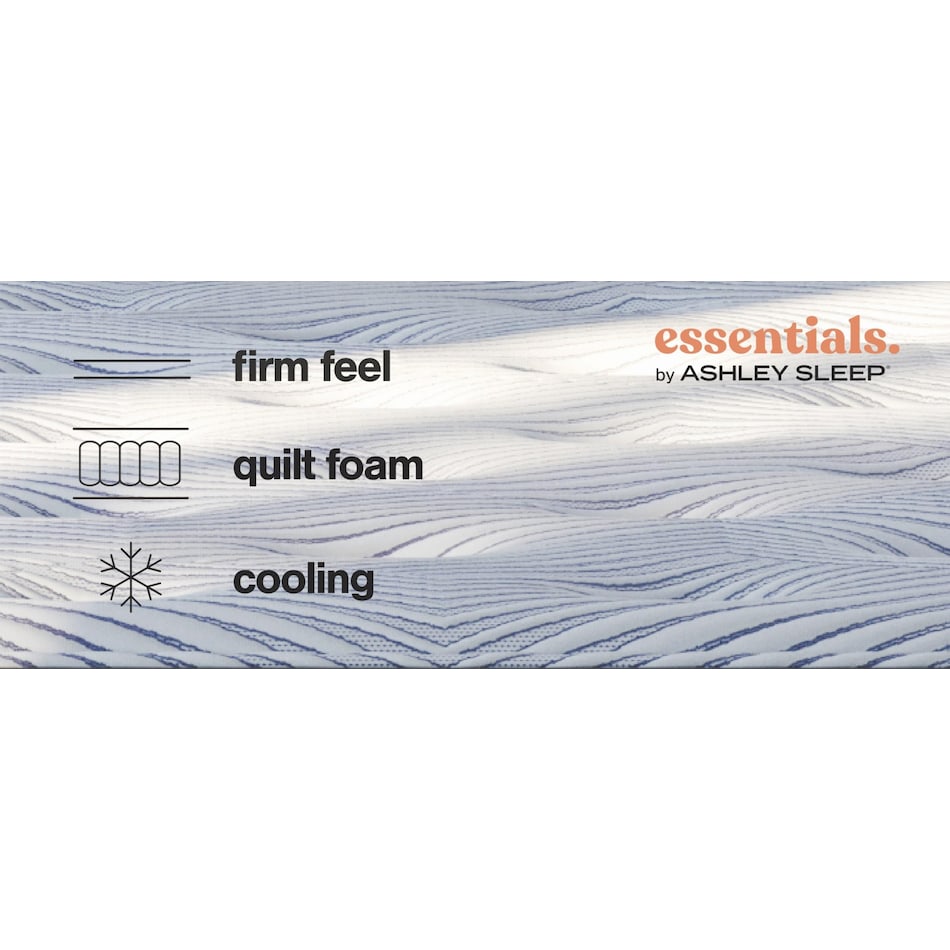 essentials  inch innerspring blue mattress queen   