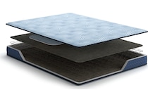 essentials  inch innerspring blue mattress twin   